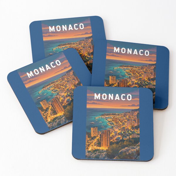 Item preview, Monaco Illustration Travel Art Vintage designed and sold by KrisSidDesigns.