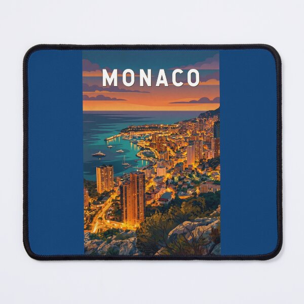 Item preview, Monaco Illustration Travel Art Vintage designed and sold by KrisSidDesigns.
