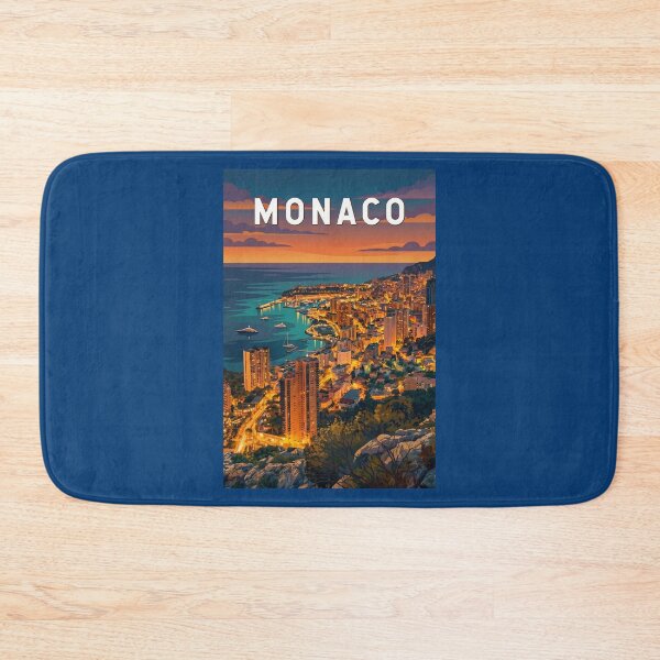 Item preview, Monaco Illustration Travel Art Vintage designed and sold by KrisSidDesigns.