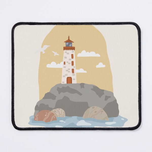 Item preview, Coastal Lighthouse – Minimal Nautical Illustration designed and sold by MinimalLine.