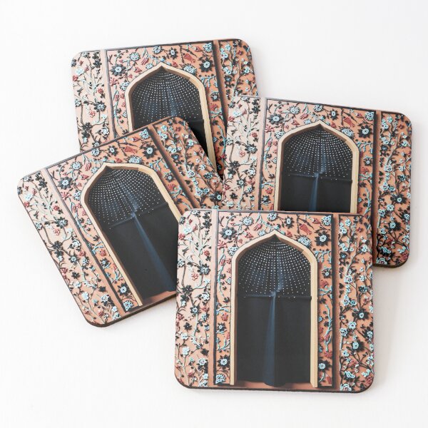 Item preview, Sacred Arch: Floral Mihrab Prayer Rug Art (3D terracotta floral V.2) designed and sold by D-Islamic.