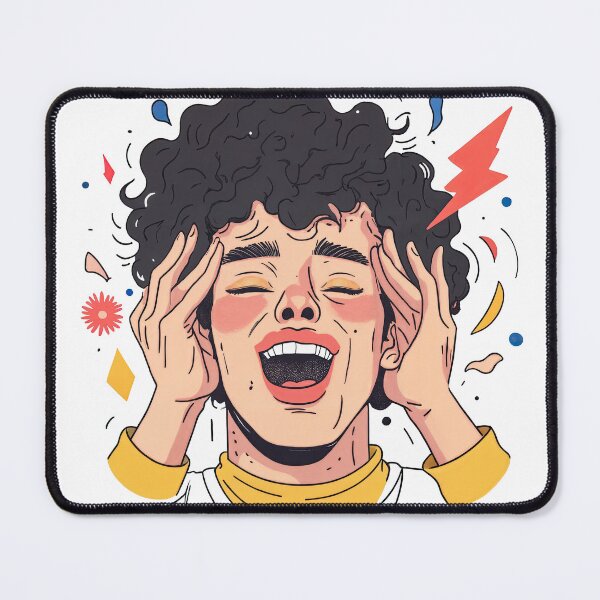 Item preview, Mind Blown: Emotional Burst in Bold Pop Style designed and sold by ForeverPrintsOK.