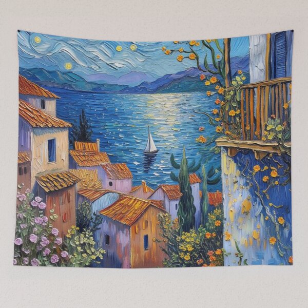 Item preview, Mediterranean seaside town designed and sold by sid1802.