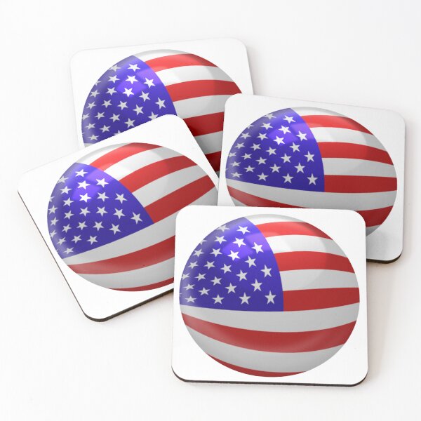 Item preview, Sphere with US flag designed and sold by di-Vera-Rosati.