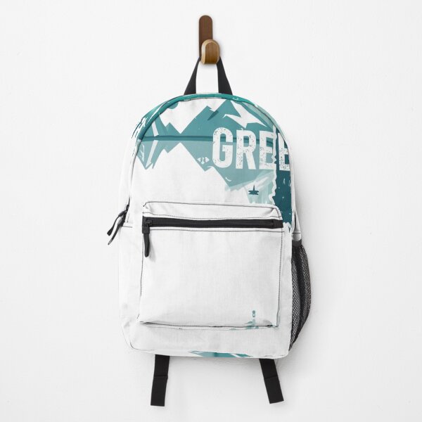 Item preview, Greenland Arctic Travel Shirt | Northern Lights & Iceberg Design designed and sold by RedVista.