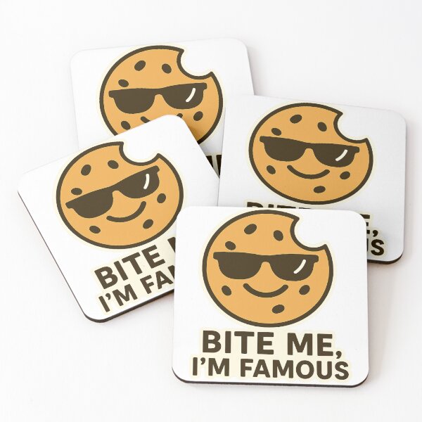 Item preview, Bite Me I’m Famous Cookie Sticker – Funny Crumbl-Inspired Dessert Design designed and sold by Youpiworld.