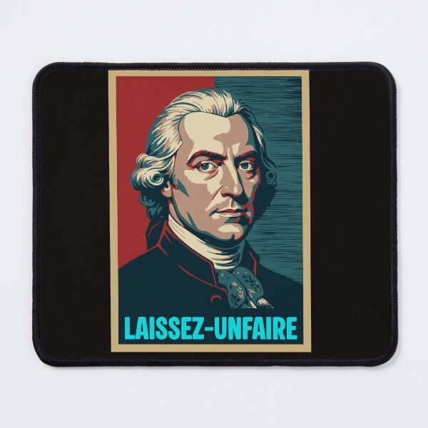 Item preview, Leissez Unfaire – Philosophical Satirical T-Shirt Design designed and sold by Digi.Sophy.