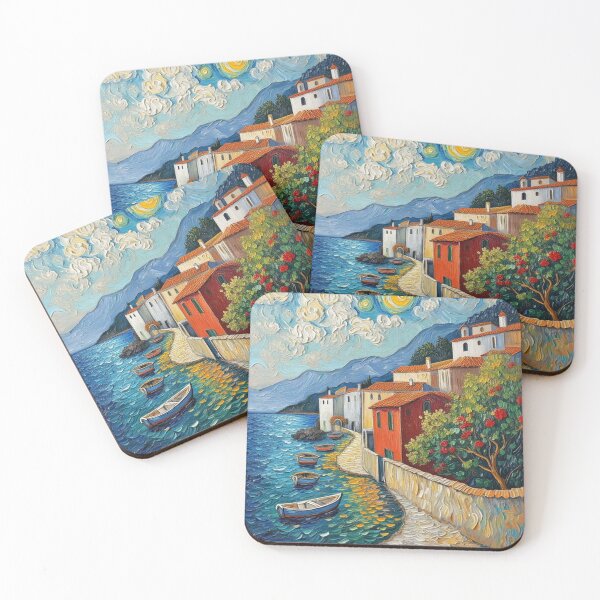 Item preview, Seaside town in the Mediterranean designed and sold by sid1802.