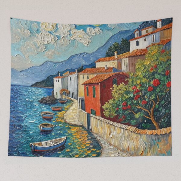 Item preview, Seaside town in the Mediterranean designed and sold by sid1802.