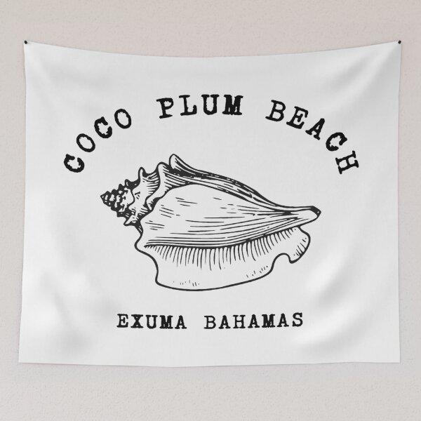 Item preview, Coco Plum Beach - Bahamas (with Black Lettering) designed and sold by VelvetRoom.