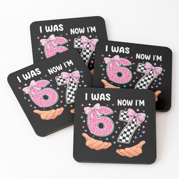 Item preview, I was 6 now I'm 7 cute birthday numbers designed and sold by HandicraftArt.