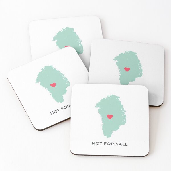 Item preview, Greenland Map Not For Sale Cute Sticker Design designed and sold by KiValuate.