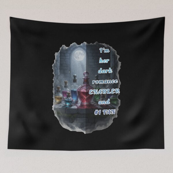Item preview, Champion of Dark Romance Fun, Dark Romance Enabler #1 Fan Potion Witch Moon Gothic, Fantasy Art designed and sold by DarkRomanceMom.