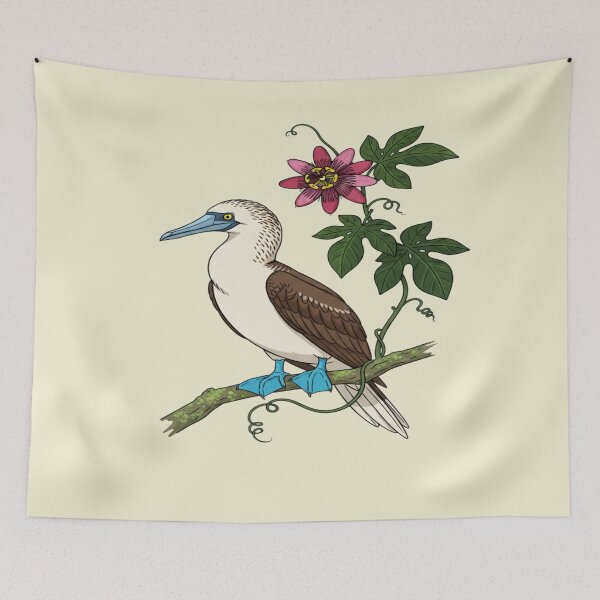 Item preview, Blue Footed Booby Passionflower Vine designed and sold by BirdsnStuff.