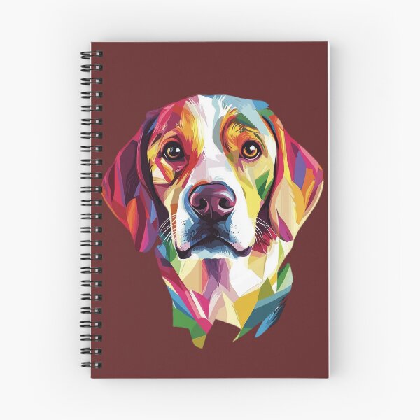 Item preview, Colorful Low Poly Beagle Dog Portrait designed and sold by SyberGen.