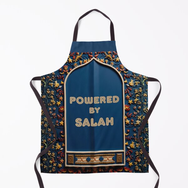 Item preview, Powered by Salah: Floral Mihrab Prayer Rug Art (3D reliefs deep blue V.1) designed and sold by D-Islamic.