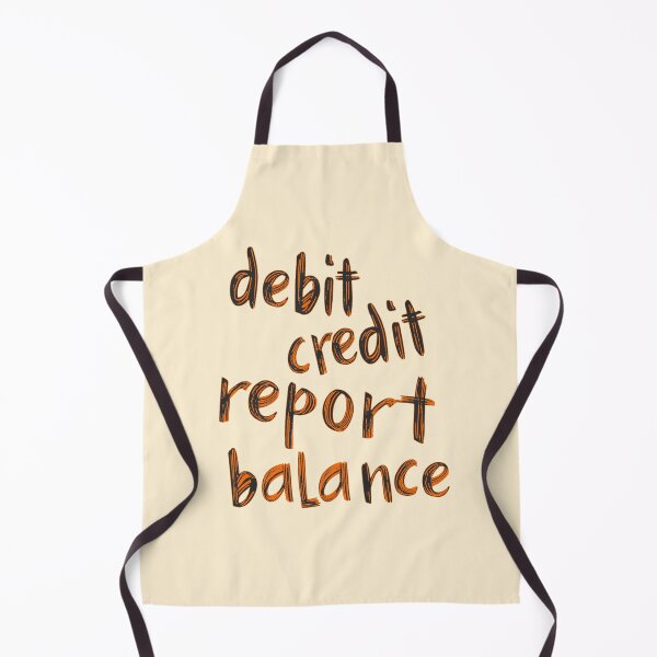Item preview, Debit Credit Report Balance Typography designed and sold by SyberGen.