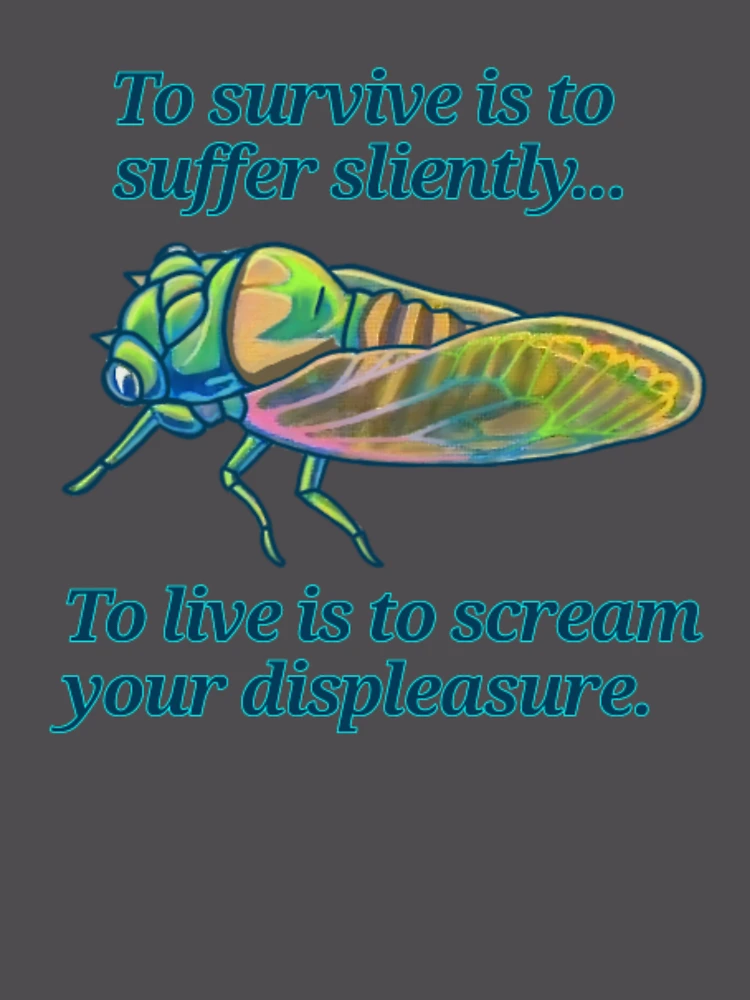 Thumbnail 6 of 6, Premium Oversized Sweatshirt, Cicada Lessons designed and sold by RuneLabyrinth.