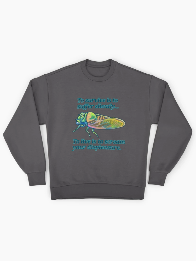 Thumbnail 1 of 6, Premium Oversized Sweatshirt, Cicada Lessons designed and sold by RuneLabyrinth.