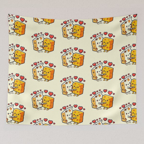 Item preview, Funny Hugging Cheese - You Are My Cheddar Half Valentine designed and sold by GREENZ0NE.