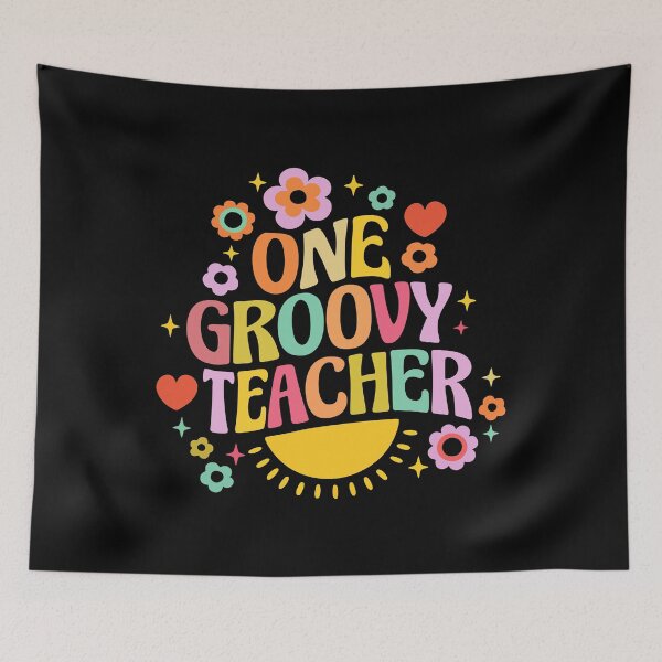 Item preview, One groovy teacher designed and sold by HandicraftArt.