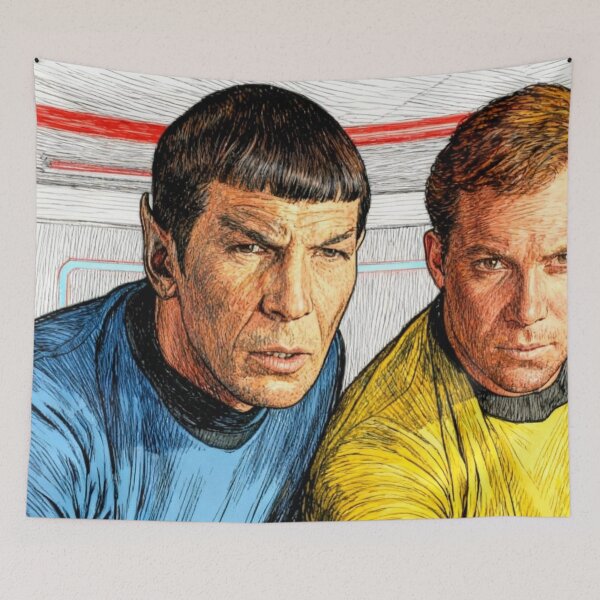 Item preview, Captain Kirk and Mr. Spock designed and sold by sid1802.