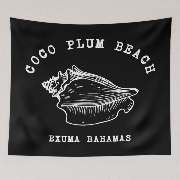 Item preview, Coco Plum Beach - Bahamas (with White Lettering) designed and sold by VelvetRoom.