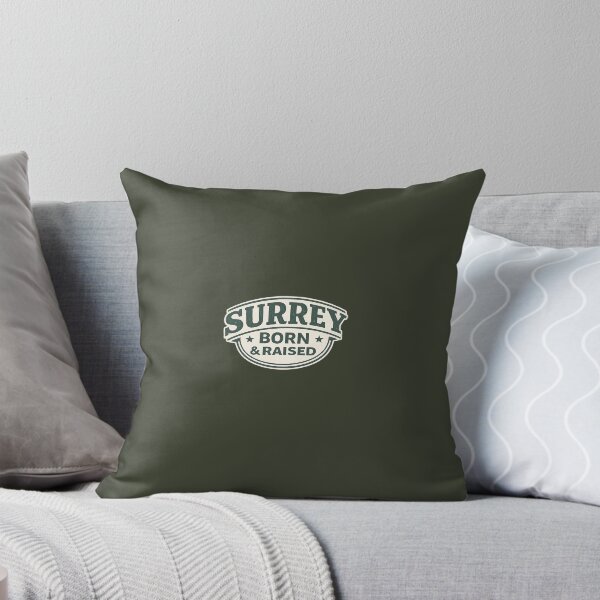 Item preview, Surrey Born & Raised | Bold Statement Typography | Surrey England County Pride Design designed and sold by ThatSurreyLife.