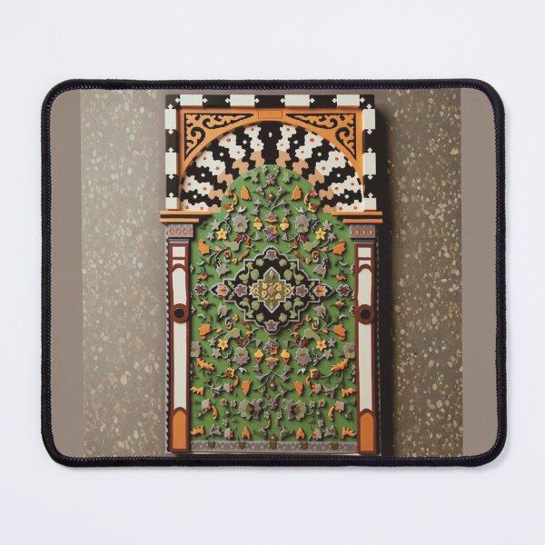 Item preview, 3D Islamic Prayer Rug Relief: Geometric Floral Mihrab Art designed and sold by D-Islamic.