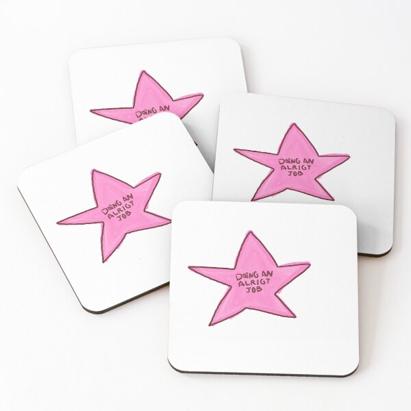 Item preview, DOING AN ALRIGHT JOB Pink Star designed and sold by RebbyCreates.