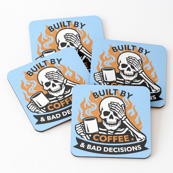 Item preview, Built By Coffee & Bad Decisions designed and sold by Blomallama.