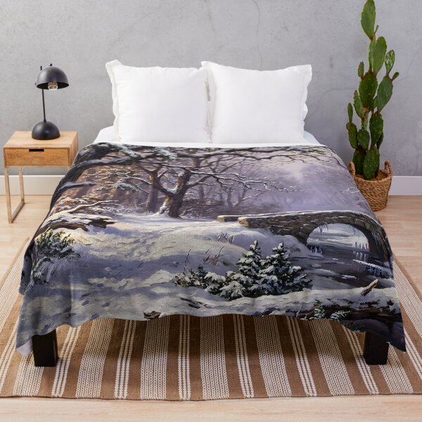 Item preview, Elegant Winter Forest Scene ❄️ Old Money Snowy Woods Landscape | Moody Classical Ambience designed and sold by DesignAnother.