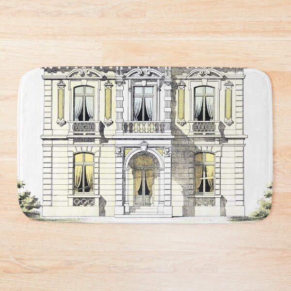 Item preview, Vintage Architectural Drawing, #89 Maisons de campagne des environs de Paris by Victor Petit (1860) designed and sold by Douglas E. Welch Design and Photography.