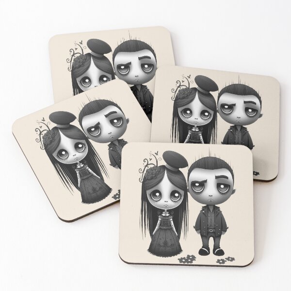 Item preview, Spooky Cute Gothic Couple designed and sold by BetOova.