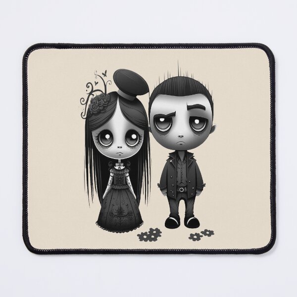 Item preview, Spooky Cute Gothic Couple designed and sold by BetOova.