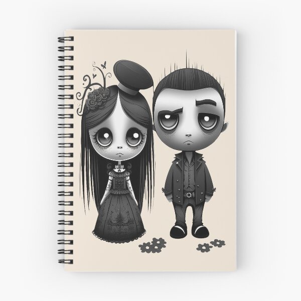 Item preview, Spooky Cute Gothic Couple designed and sold by BetOova.