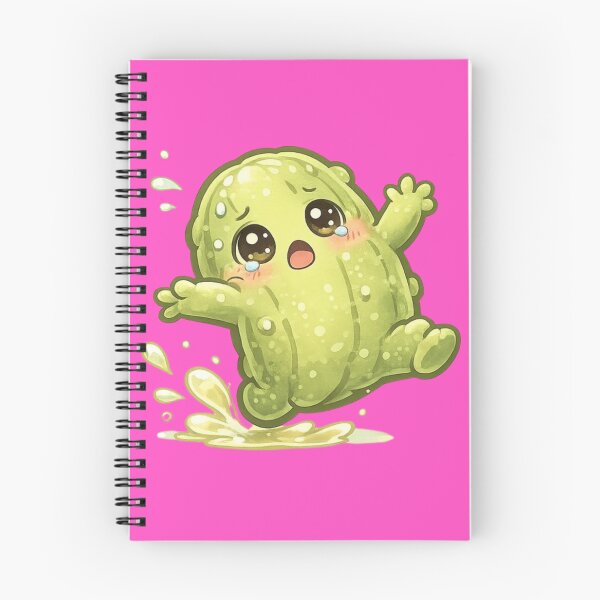 Item preview, Kawaii Slipping Pickle Art designed and sold by MeghannsMinimalMeals.