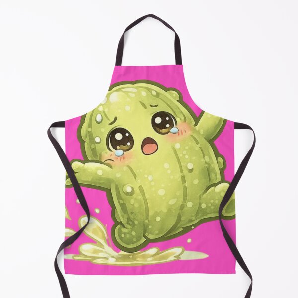 Item preview, Kawaii Slipping Pickle Art designed and sold by MeghannsMinimalMeals.