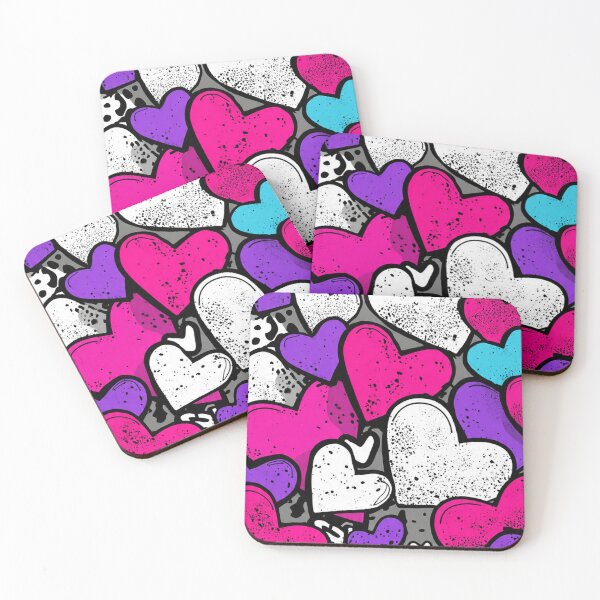 Item preview, Graphic Pop Hearts Pattern designed and sold by djovan.