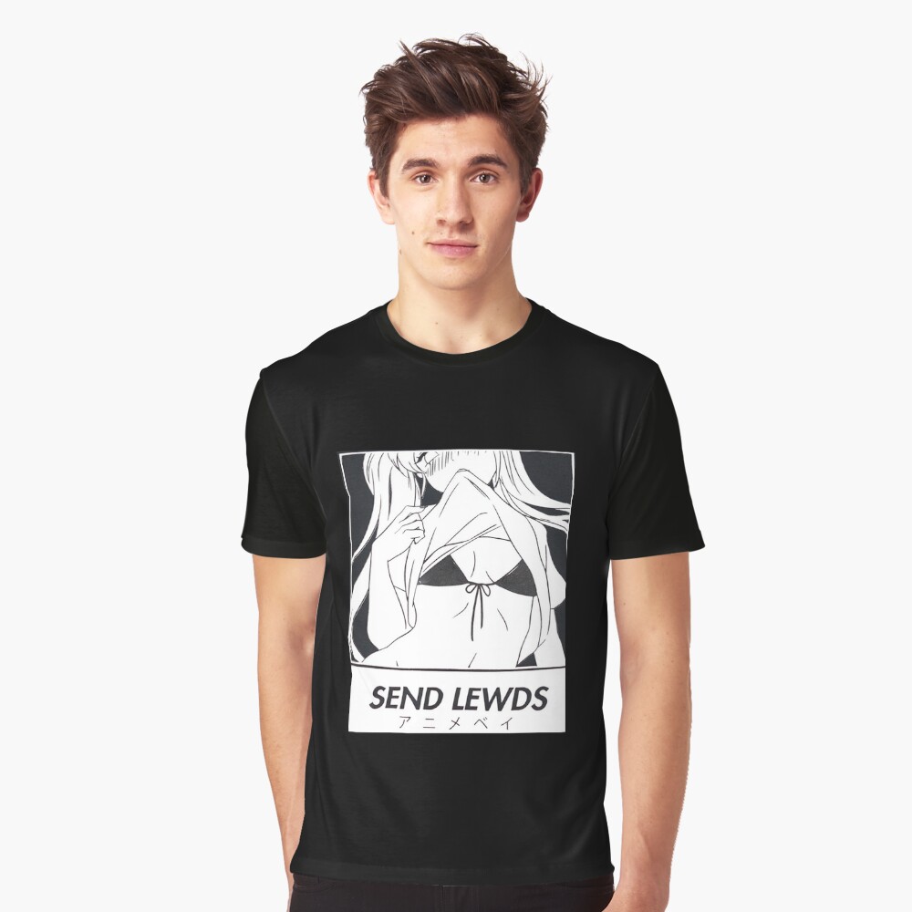 T-shirt graphique « Envoyer Lewds»