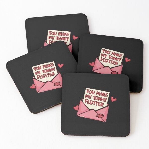 Item preview, You Make My Tummy Flutter – Cute Love Letter Valentine Design designed and sold by Evaevonechi.