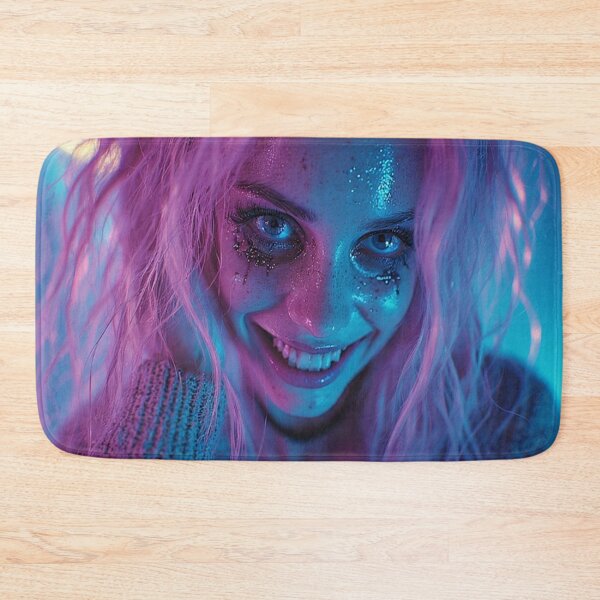 Item preview, Synthetic Smile – Creepy Influencer Portrait designed and sold by highplacidity.