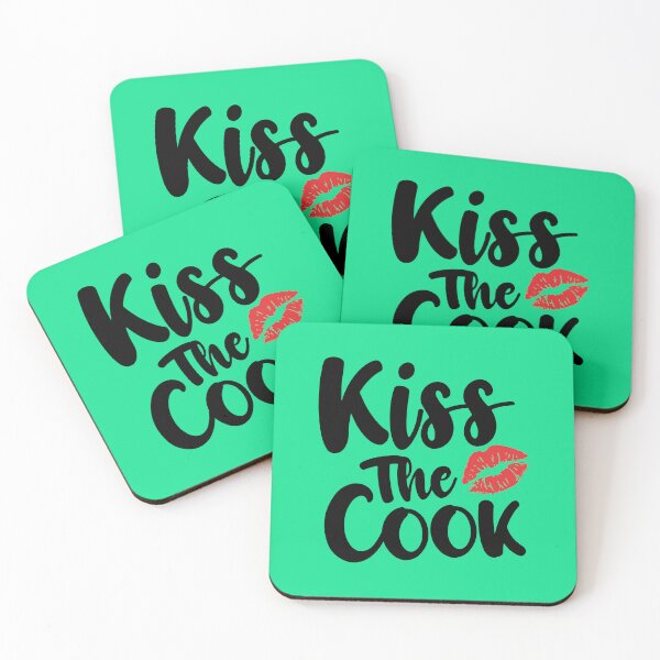 Item preview, Kiss The Cook. Funny Cooking Quote. Novelty Cooking. Kitchen Quote.  designed and sold by DesignHouse07.