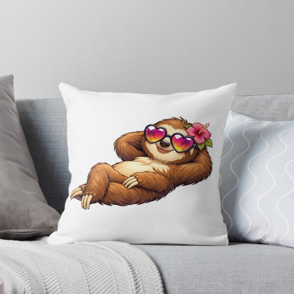 Item preview, Sloth relaxing with glasses designed and sold by Nasihasi.