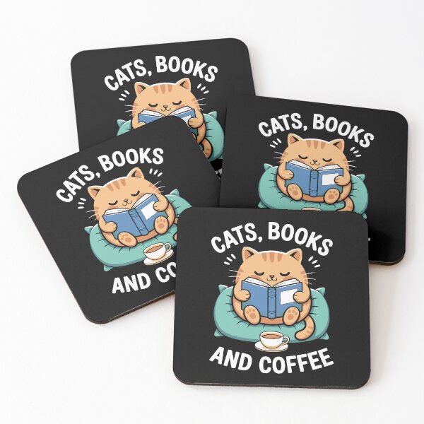 Item preview, Cat Book and Coffee designed and sold by jkrphoto.