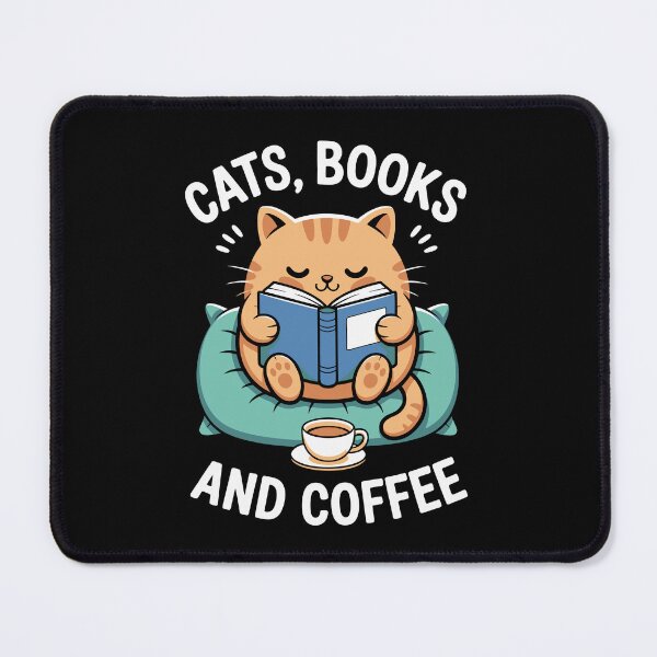Item preview, Cat Book and Coffee designed and sold by jkrphoto.