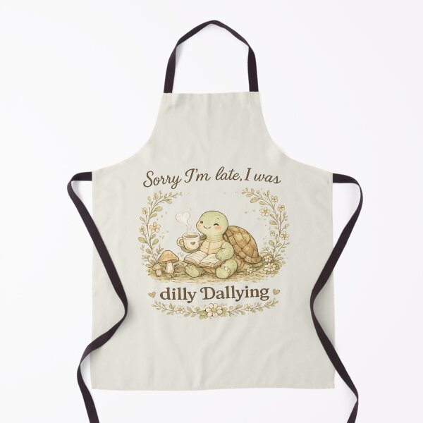 Item preview, Sorry I'm Late Dilly Dallying Turtle Reading Book designed and sold by DigitalMomy.