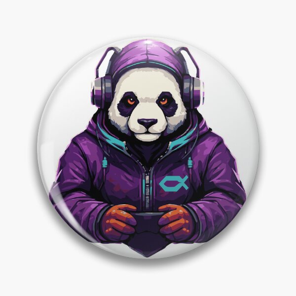 Item preview, Gaming Panda – Streetwear Panda with Headphones designed and sold by Qbi Cycle & Co. – Cycling Apparel & Accessories.