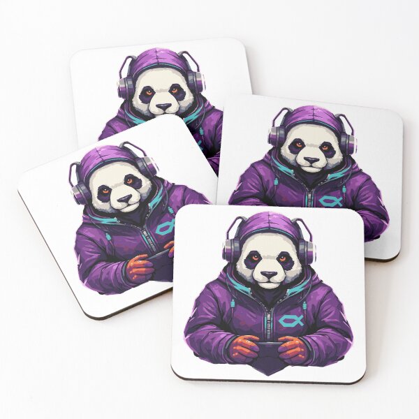 Item preview, Gaming Panda – Streetwear Panda with Headphones designed and sold by Qbi Cycle & Co. – Cycling Apparel & Accessories.