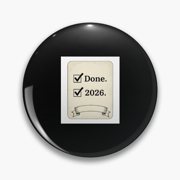Item preview, intage Done 2026 Checklist Graduation Milestone Art  Main Tag designed and sold by Silent Watch Threads..